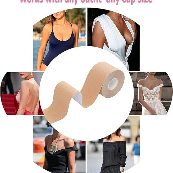 DooDSY Boob Tape for all sizes from A to G Cup. Color Nude. Includes 5 petals. - Picture 7 of 7